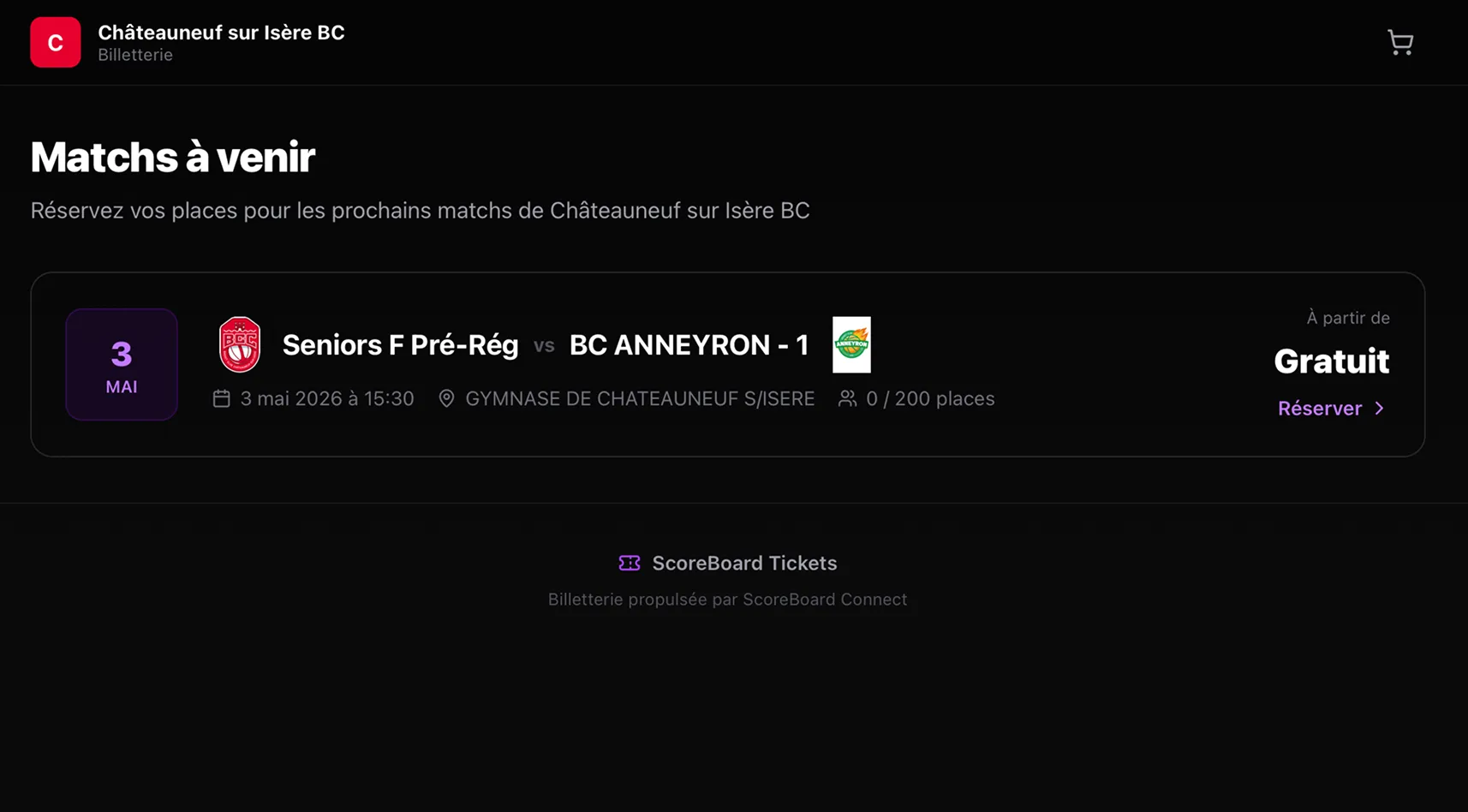 Billetterie en ligne